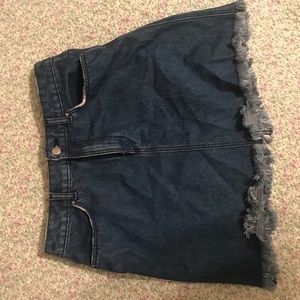 Blue jean skirt